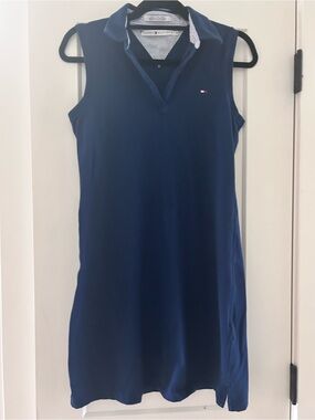 Tommy Hilfiger vintage Navy Sleeveless Polo Dress medium